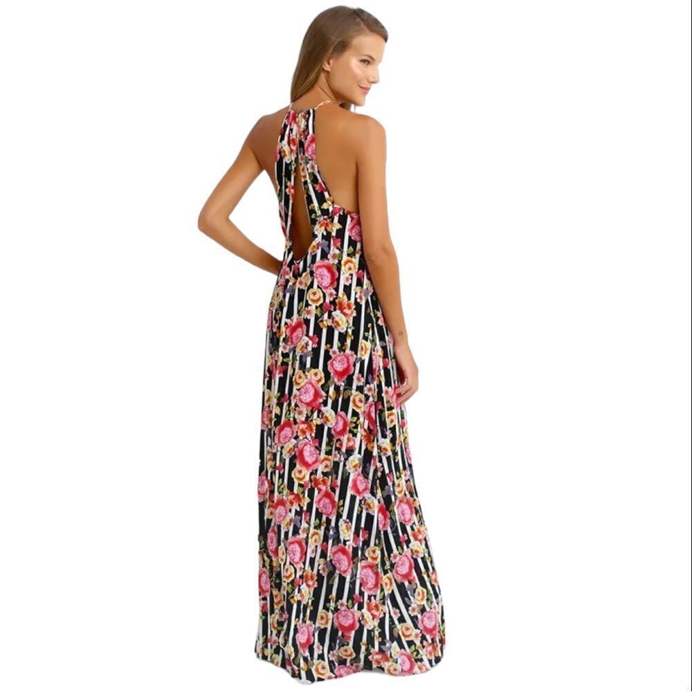 Seafolly Australia Fundraiser Black Roses Floral Maxi Dress Sold Out on Revolve